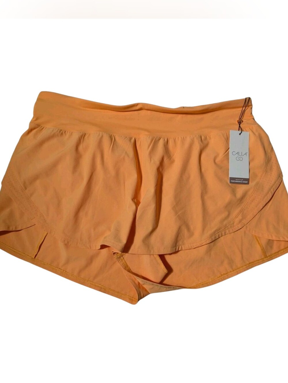 CALIA Kick It Up Orange Performance Running Shorts XxL